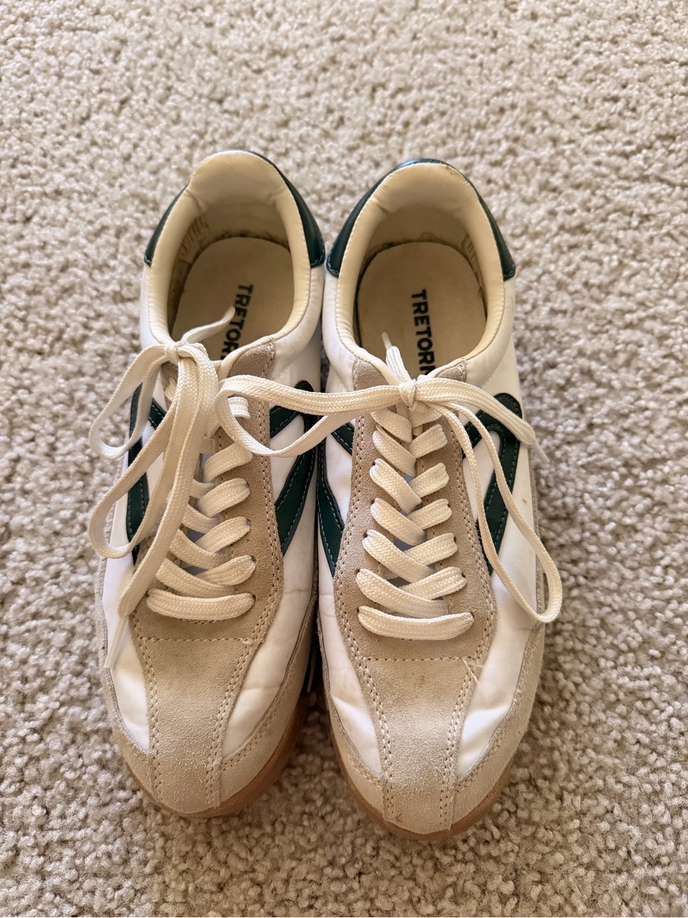 Rawlings Cream White Interior Shoe Label
